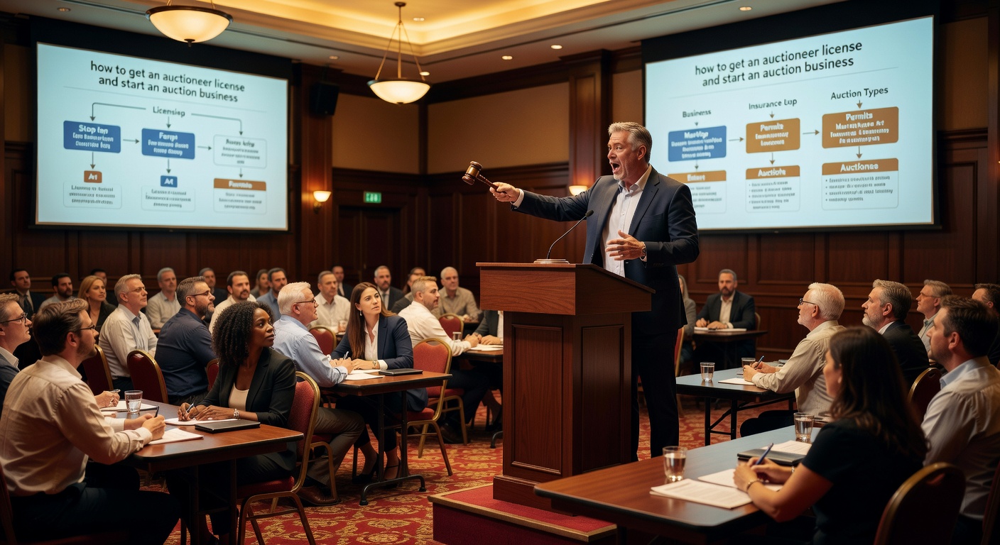 How to Get an Auctioneer License and Start an Auction Business