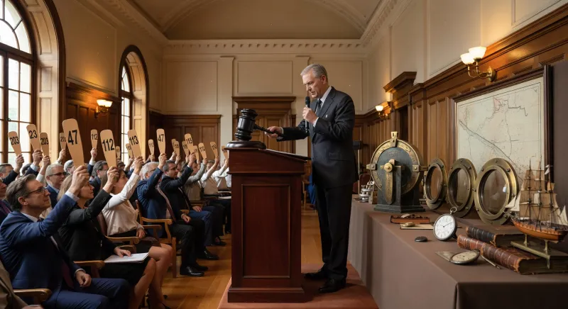 shipping company auction process