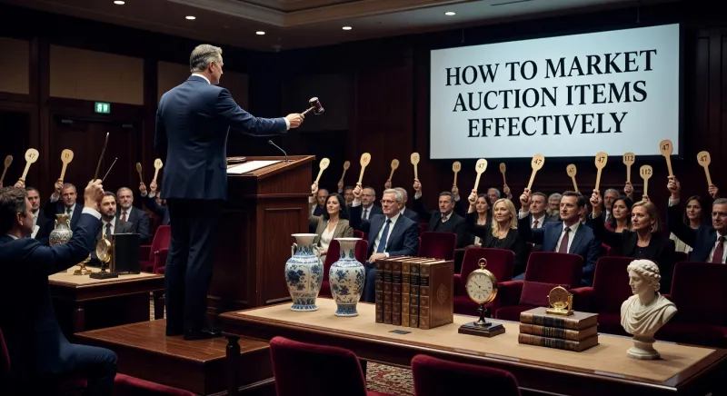 how to market auction items effectively